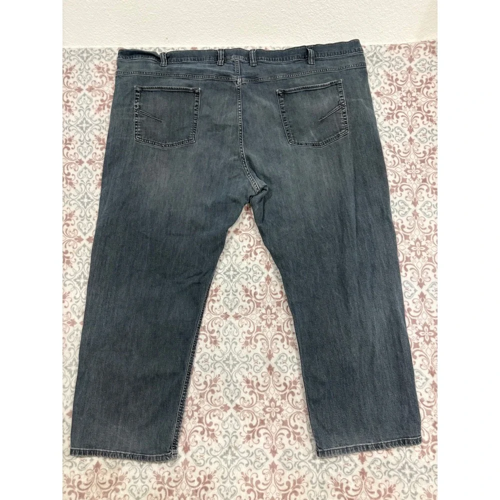 True Nation Relaxed Fit Jeans Mens 56x30 Dark Wash Blue Denim Pants Big and Tall